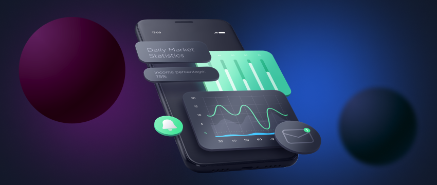 Critical data delivered to the mobile device of a Forex trader, enabling informed decisions on the go