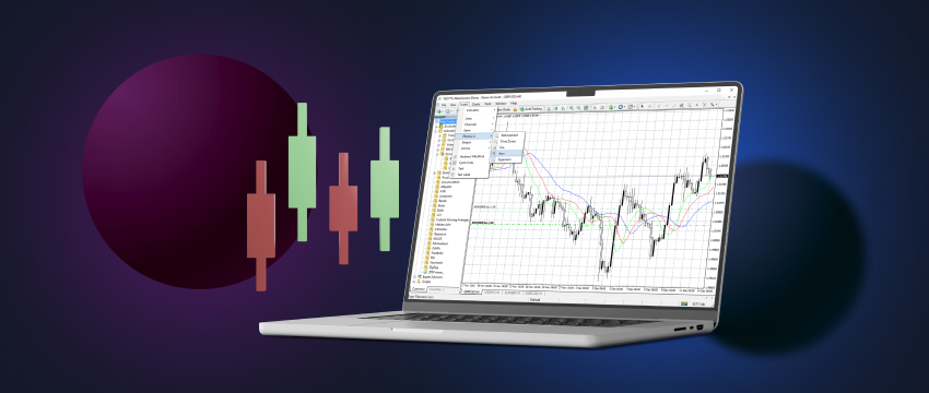 Online forex trading platform displayed on a laptop screen