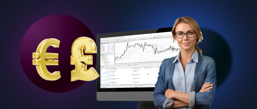 A woman actively trading binary options, specializing in forex currency pairs within the Indian market.