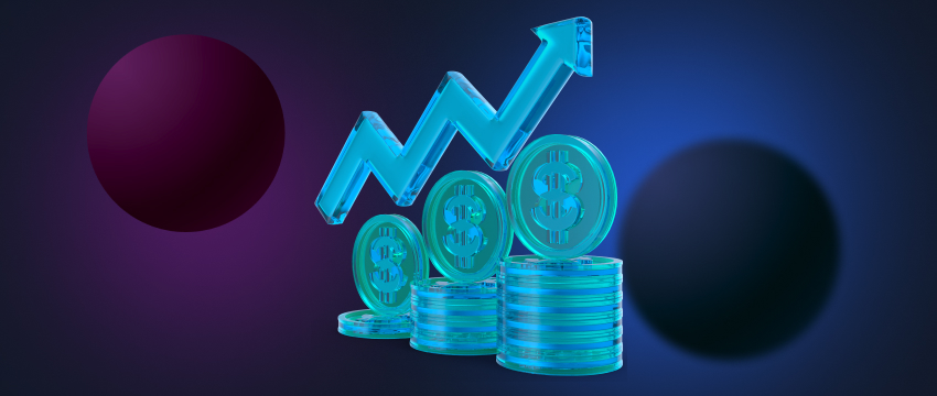 A visual representation of a coin and a graph, illustrating the rise in currency values and effective forex strategies.